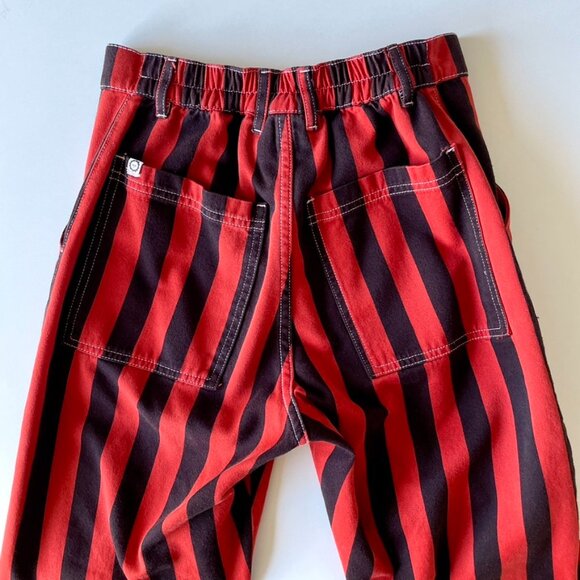 Big Bud Press - Red & Black Striped Work Pants - XS - Picture 3 of 5